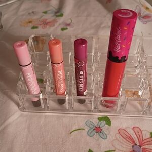 Burt's Bees Lip Balm Set - Pink, Peach, Purple, Red
